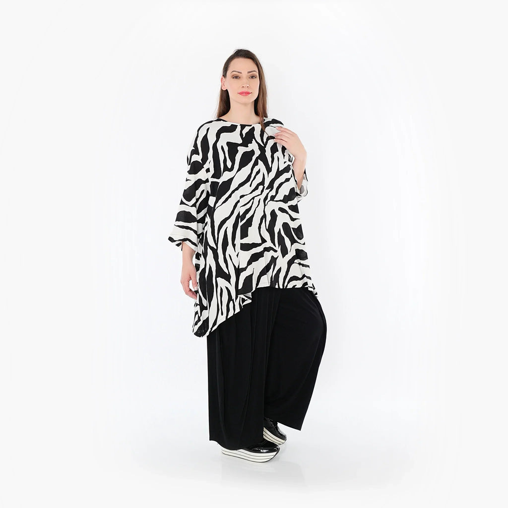Chemise AKH Fashion 593 Big, blanc-noir