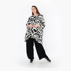 Chemise AKH Fashion 593 Big, blanc-noir