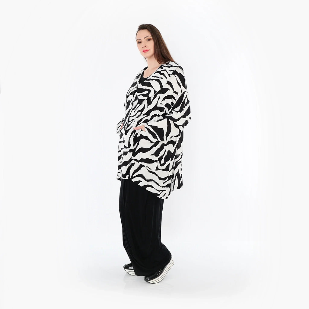 AKH Fashion · Jacke · Minos · 6070 · Weiß/Schwarz