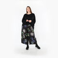 AKH Fashion · Hose · FlowerPower · 7070 · Schwarz/Blau/Multi