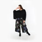 AKH Fashion · Hose · FlowerPower · 7070 · Schwarz/Blau/Multi