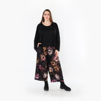 AKH Fashion · Hose · FlowerPower · 7070 · Schwarz/Fuchsia/Multi