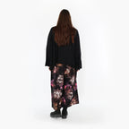 AKH Fashion · Hose · FlowerPower · 7070 · Schwarz/Fuchsia/Multi