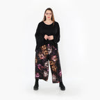 AKH Fashion · Hose · FlowerPower · 7070 · Schwarz/Fuchsia/Multi