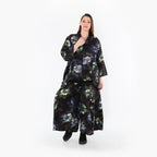 AKH Fashion · Hose · FlowerPower · 7089 · Schwarz/Blau/Multi