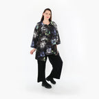 AKH Fashion 7090 Jacket, Black-Blue-Multi