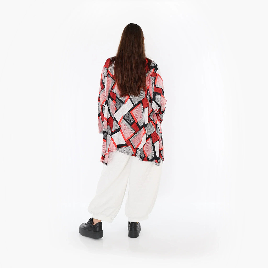 AKH Fashion · Shirt · OhReally · 1019 · Rot/Weiß/Schwarz