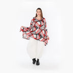 AKH Fashion · Shirt · OhReally · 1019 · Rot/Weiß/Schwarz