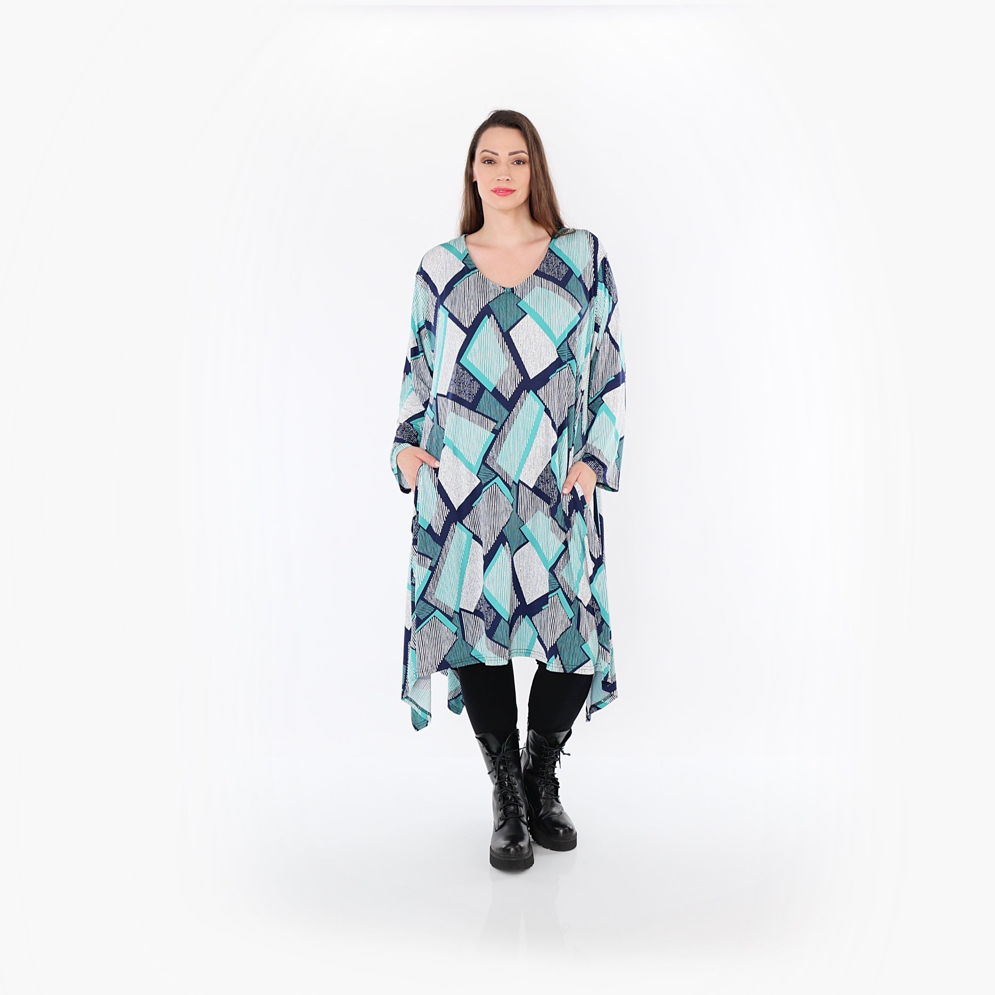 AKH Fashion · Shirt · OhReally · 7108 · Grün/Weiß/Marine