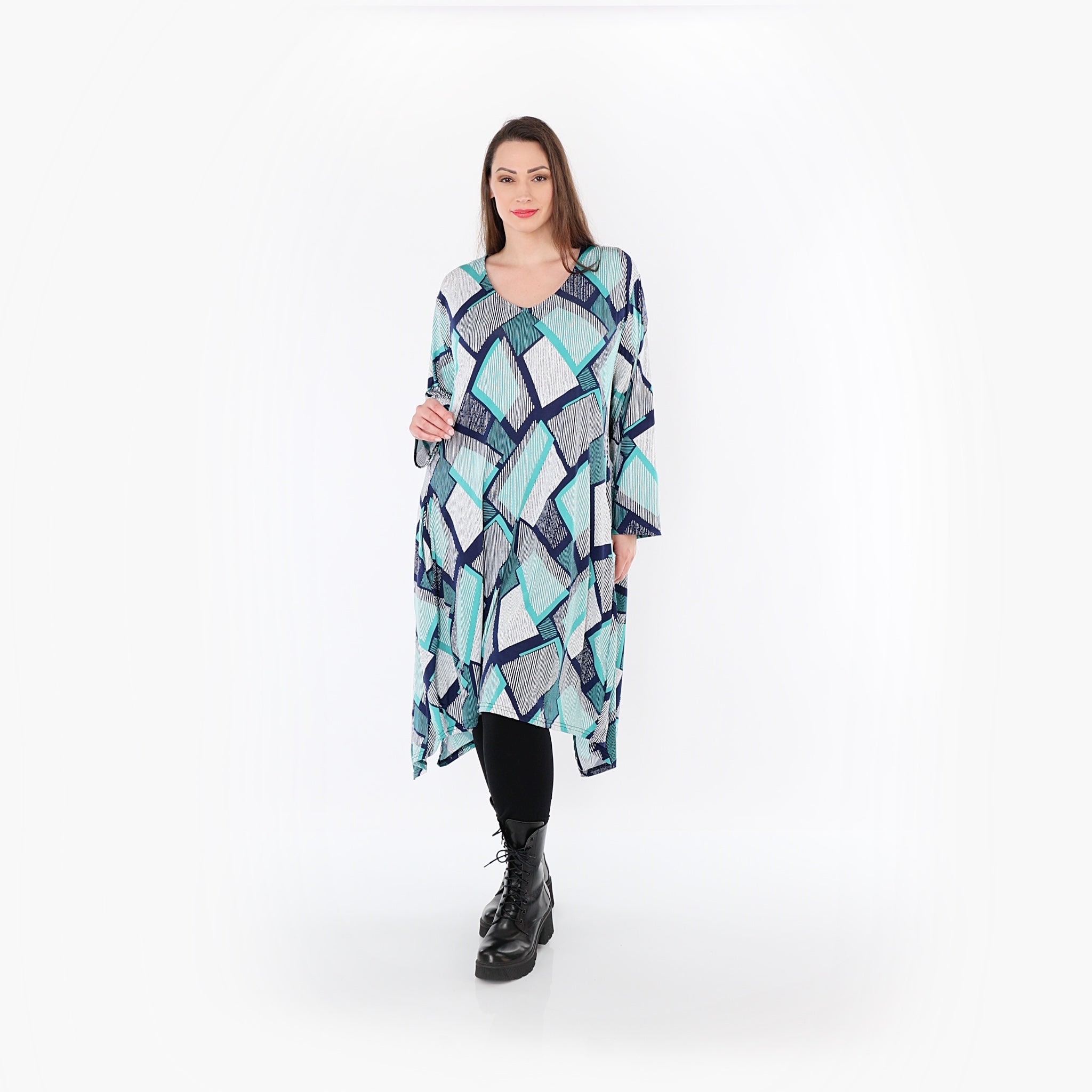 AKH Fashion · Shirt · OhReally · 7108 · Grün/Weiß/Marine