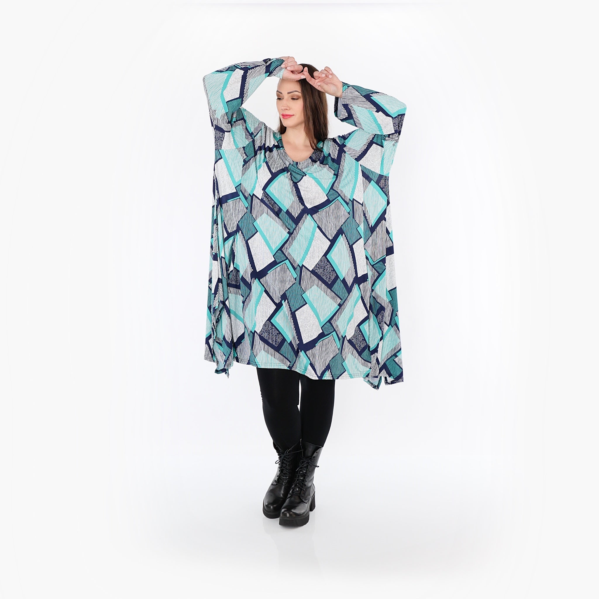 AKH Fashion · Shirt · OhReally · 7108 · Grün/Weiß/Marine