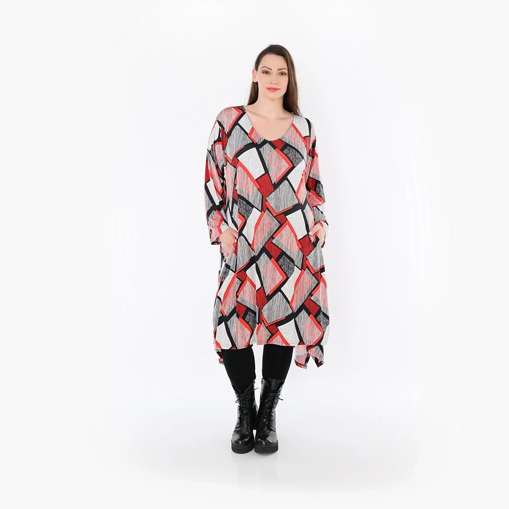 AKH Fashion · Shirt · OhReally · 7108 · Rot/Weiß/Schwarz