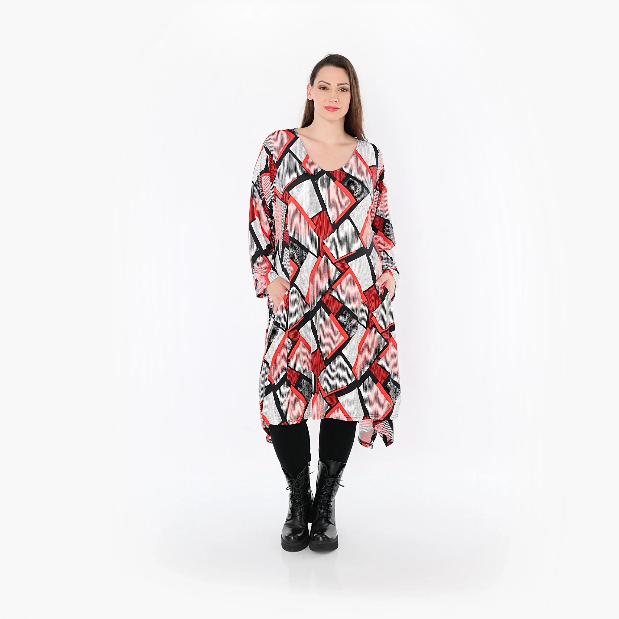 AKH Fashion · Shirt · OhReally · 7108 · Rot/Weiß/Schwarz