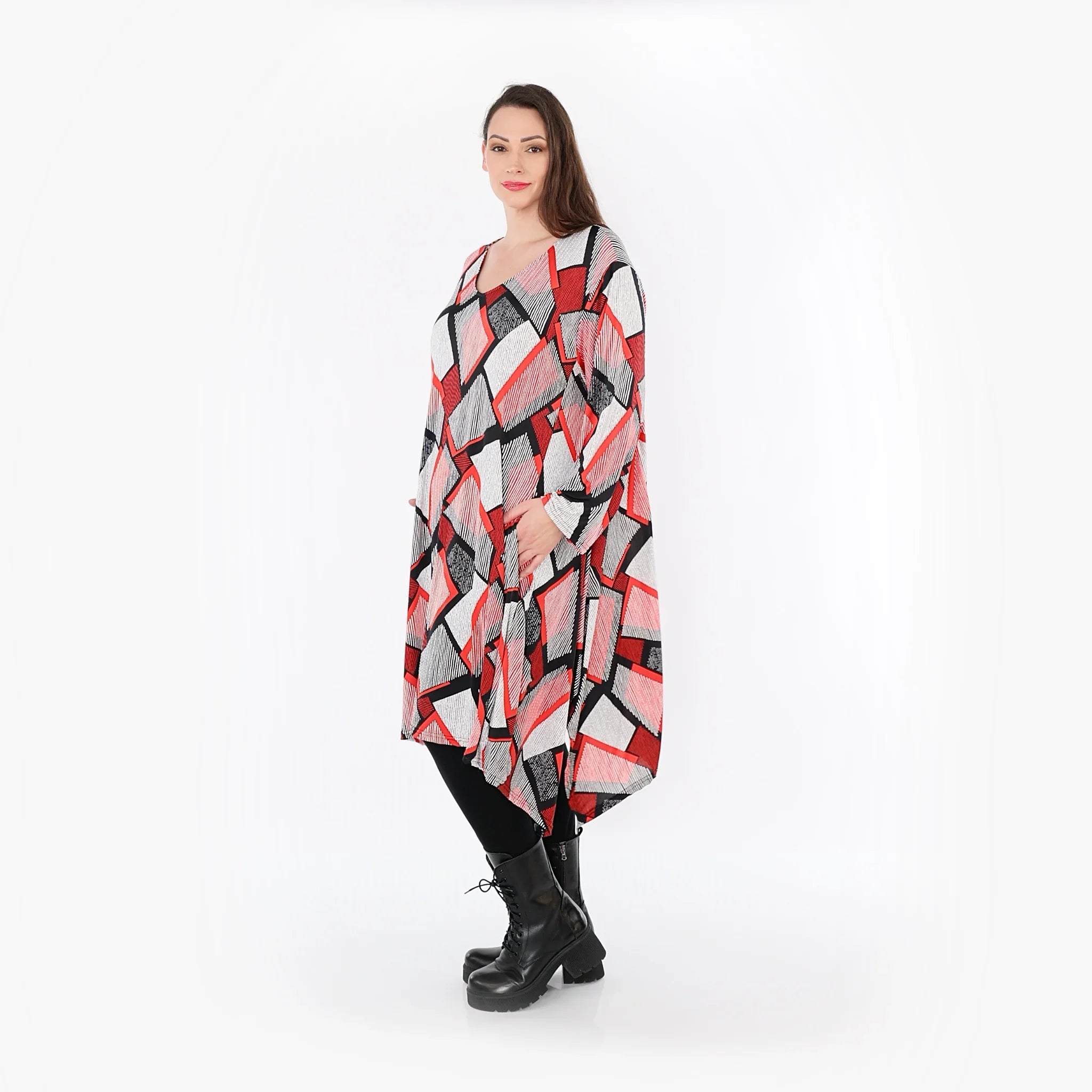 AKH Fashion · Shirt · OhReally · 7108 · Rot/Weiß/Schwarz