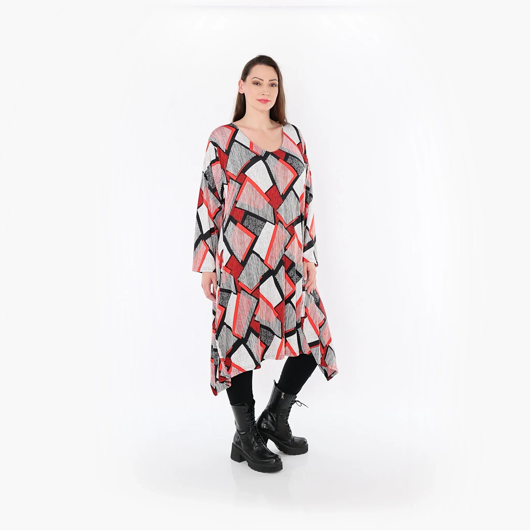 AKH Fashion · Shirt · OhReally · 7108 · Rot/Weiß/Schwarz