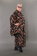 Veste AKH Fashion 7116, noir-cognac-blanc