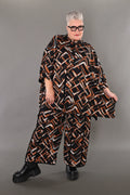 Veste AKH Fashion 7116, noir-cognac-blanc