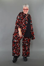 Veste AKH Fashion 7116, noir-rouge-blanc