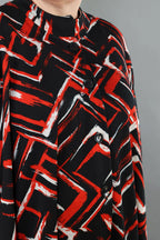Veste AKH Fashion 7116, noir-rouge-blanc