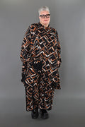 AKH Fashion · Jacke · Jacquelle · 7119 · Schwarz/Cognac/Weiß