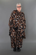 AKH Fashion · Jacke · Jacquelle · 7119 · Schwarz/Cognac/Weiß