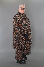 AKH Fashion · Jacke · Jacquelle · 7119 · Schwarz/Cognac/Weiß