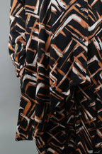 AKH Fashion · Jacke · Jacquelle · 7119 · Schwarz/Cognac/Weiß