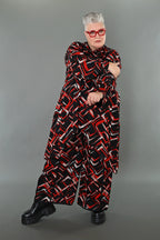 AKH Fashion · Jacke · Jacquelle · 7119 · Schwarz/Rot/Weiß