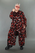AKH Fashion · Jacke · Jacquelle · 7119 · Schwarz/Rot/Weiß