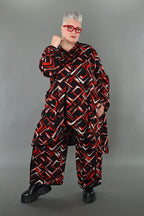 AKH Fashion · Jacke · Jacquelle · 7119 · Schwarz/Rot/Weiß