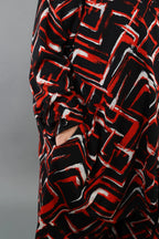 AKH Fashion · Jacke · Jacquelle · 7119 · Schwarz/Rot/Weiß