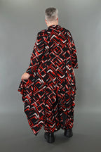 AKH Fashion · Bluse · Jacquelle · 7129 · Schwarz/Rot/Weiß