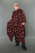 AKH Fashion · Bluse · Jacquelle · 7129 · Schwarz/Rot/Weiß