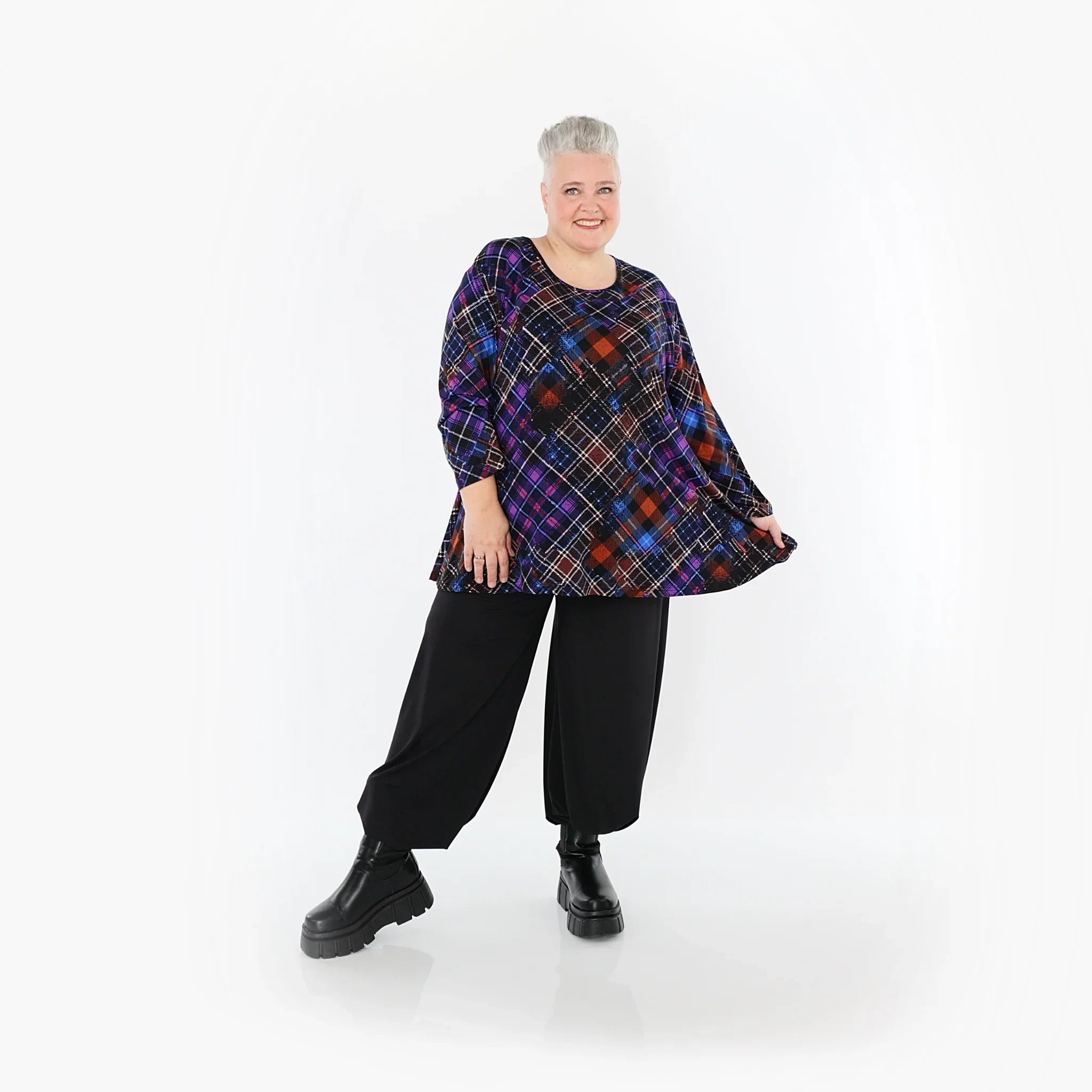 AKH Fashion Shirt 1892 Caroline, Multicolor/Blue