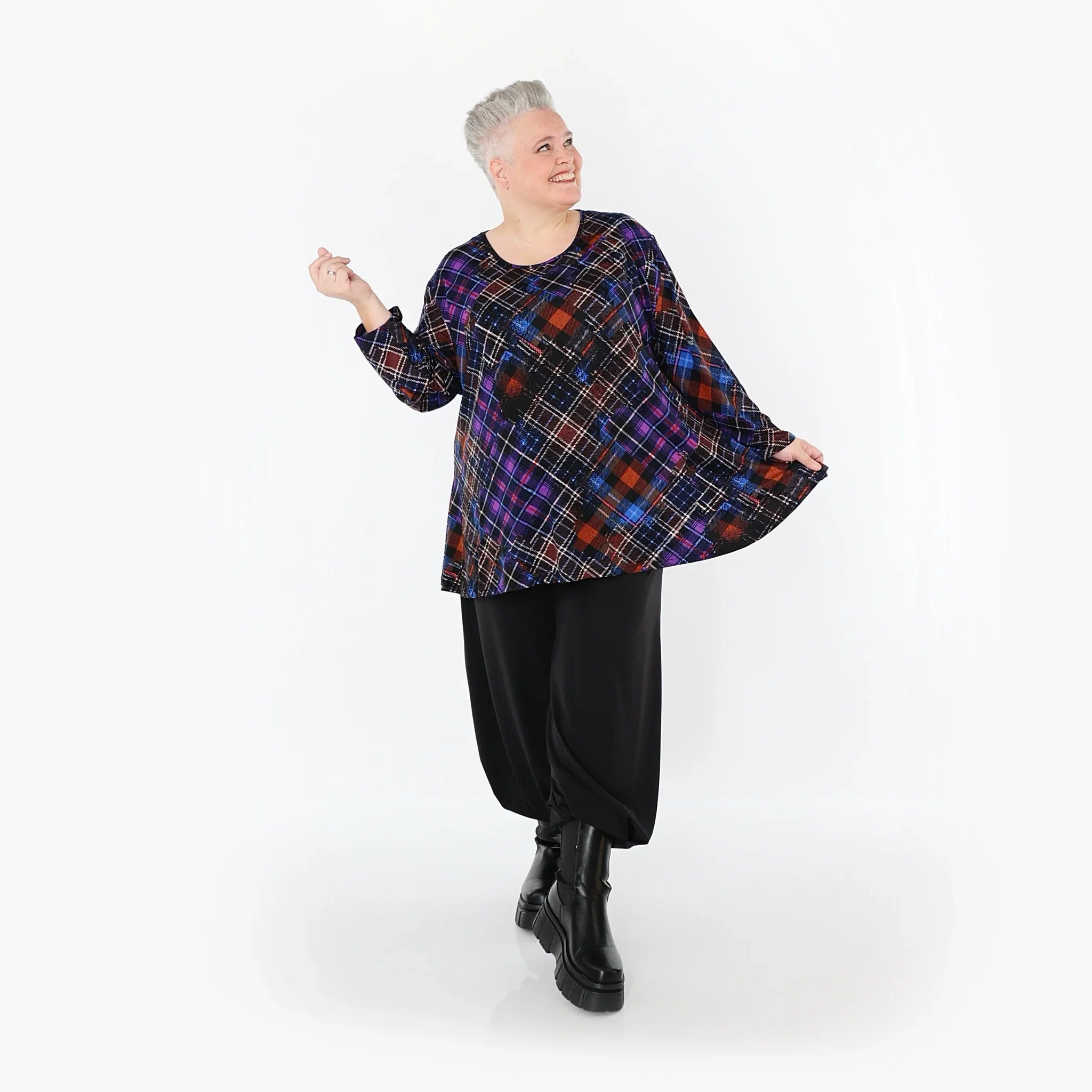 AKH Fashion Shirt 1892 Caroline, Multicolor/Blau