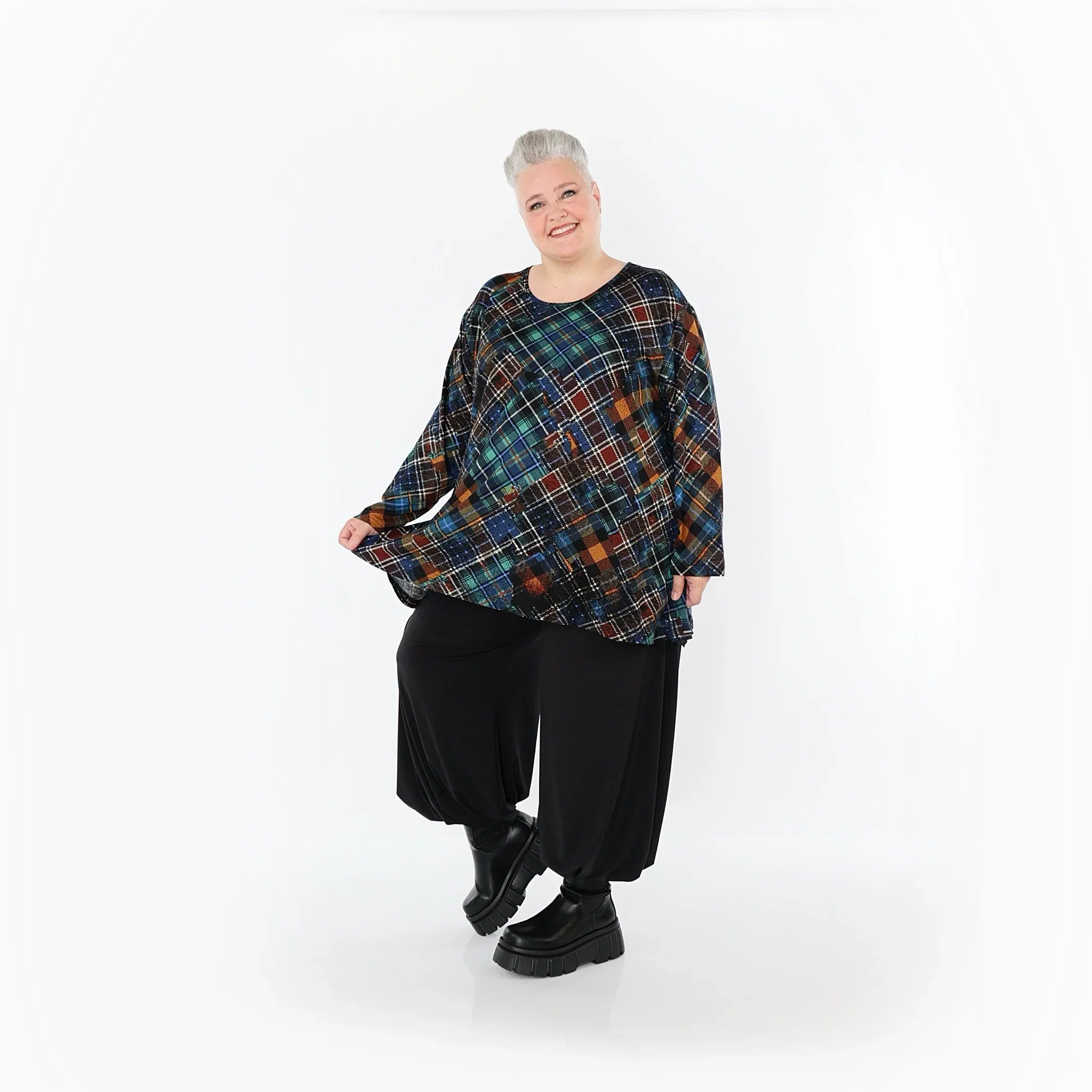 AKH Fashion Shirt 1892 Caroline, Multicolor/Grün