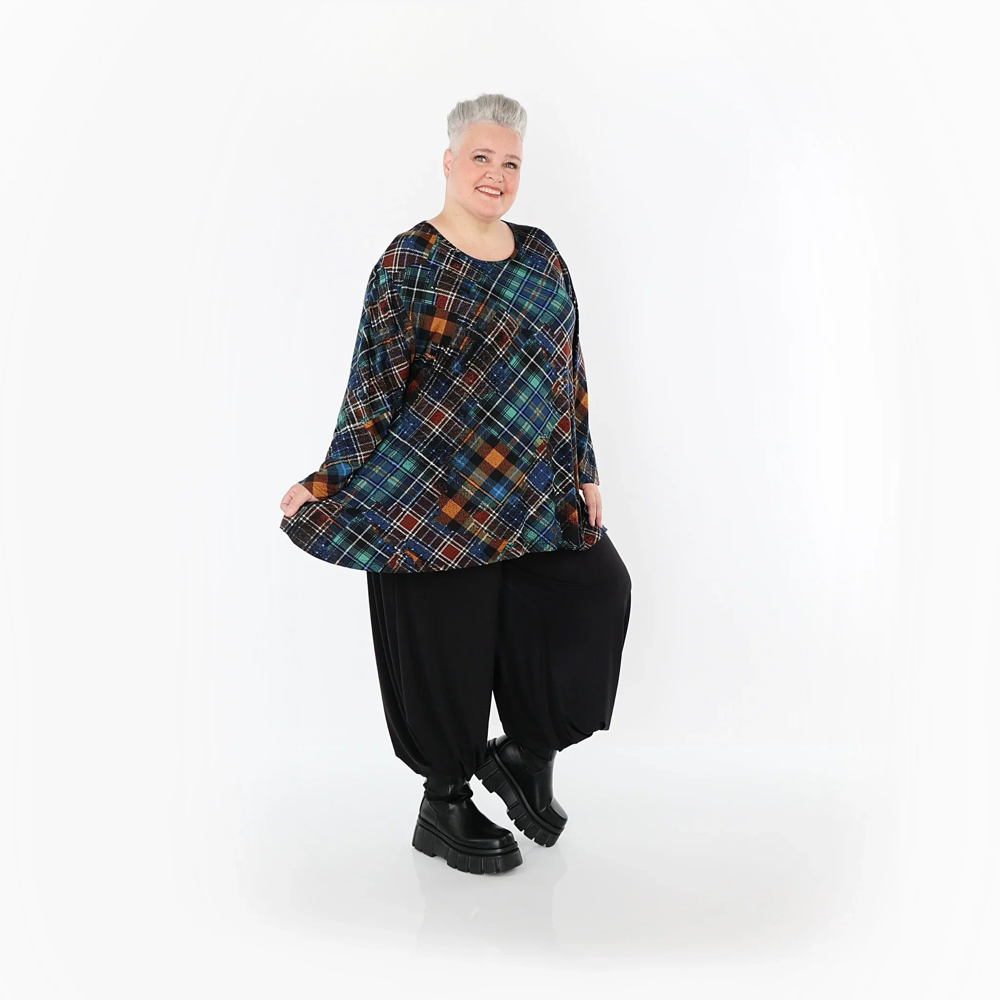 AKH Fashion Shirt 1892 Caroline, Multicolor/Grün