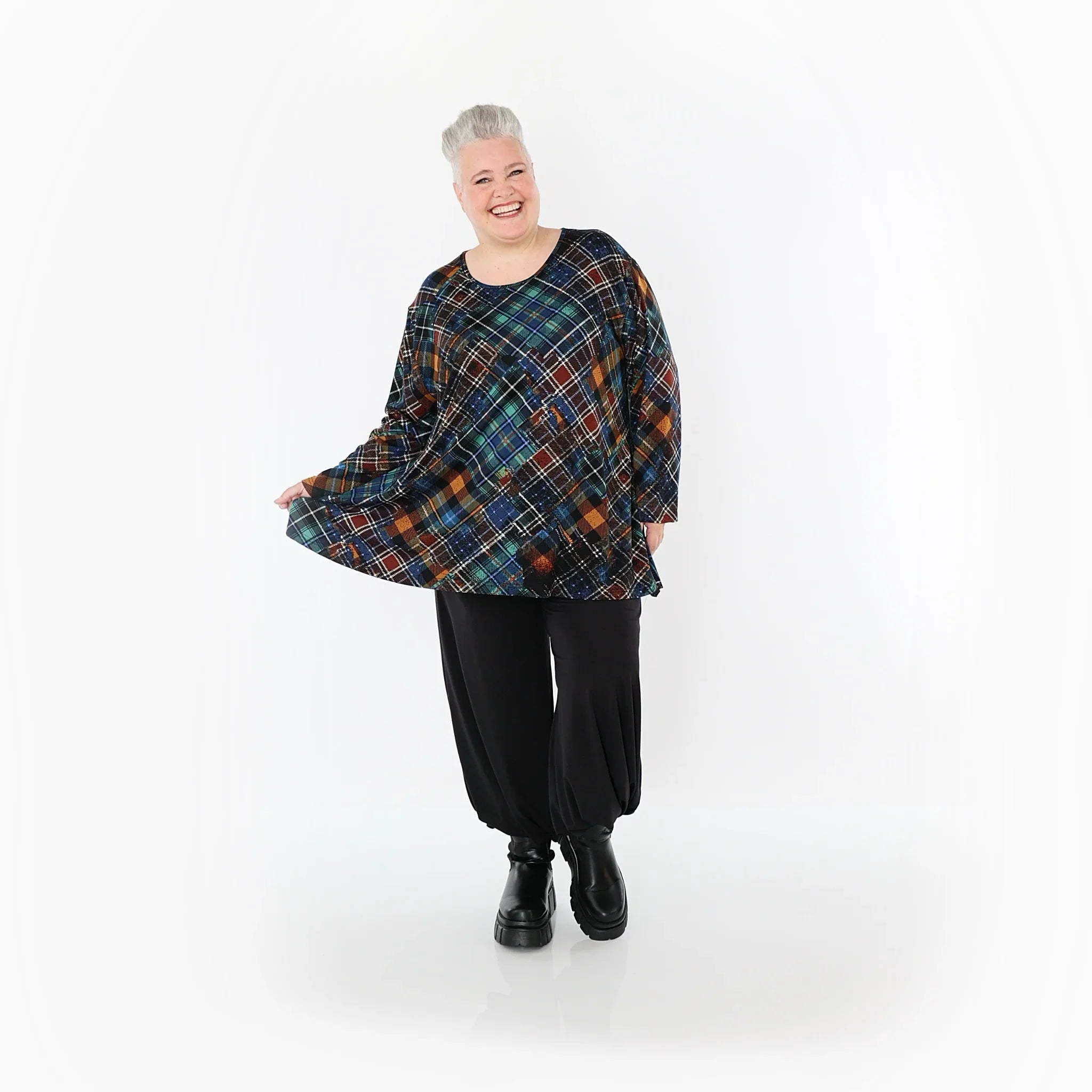 AKH Fashion Shirt 1892 Caroline, Multicolor/Grün