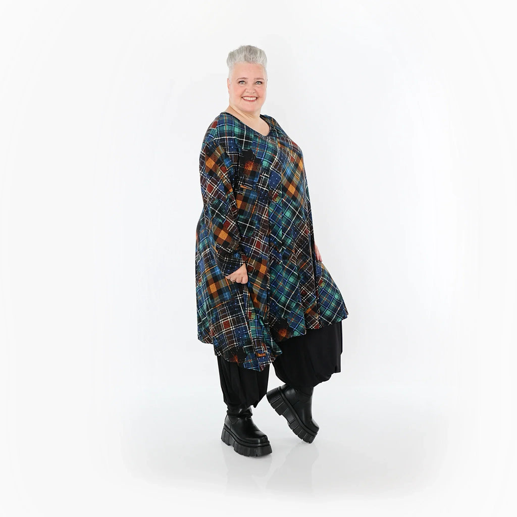 Chemise grande taille AKH Fashion 2666, multicolore