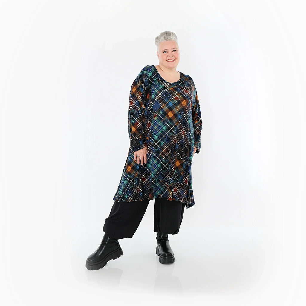 Chemise grande taille AKH Fashion 2666, multicolore