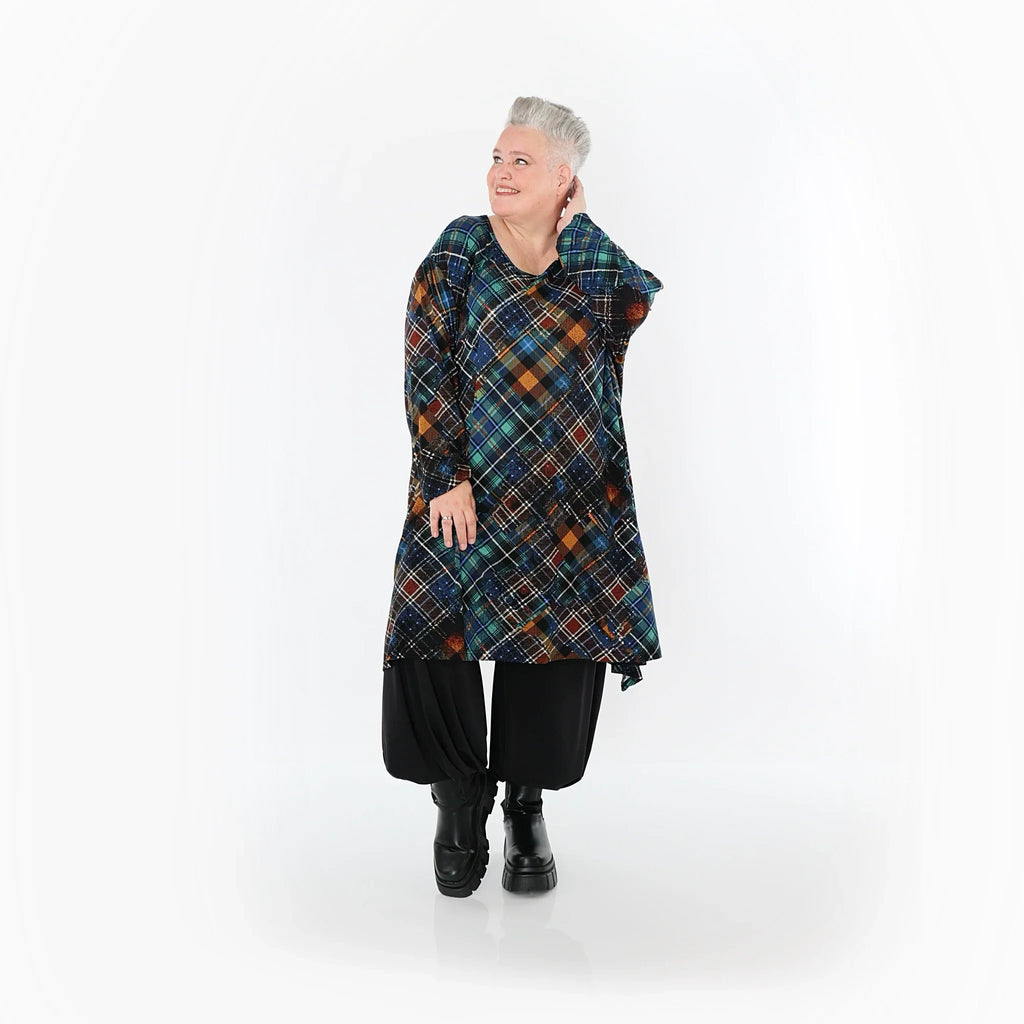 Chemise grande taille AKH Fashion 2666, multicolore