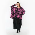 AKH Fashion 2593 Grand T-shirt, Fuchsia-Noir
