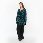 AKH Fashion 2593 Grande Chemise, Pétrole-Noir