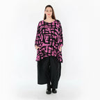 AKH Fashion 7116 Grand T-shirt, Fuchsia-Noir