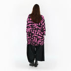 AKH Fashion 7116 Grand T-shirt, Fuchsia-Noir