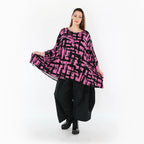 AKH Fashion 7116 Grand T-shirt, Fuchsia-Noir