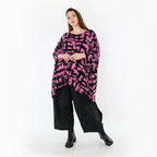 AKH Fashion 7116 Grand T-shirt, Fuchsia-Noir