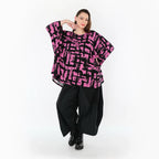 AKH Fashion 7116 Grand T-shirt, Fuchsia-Noir