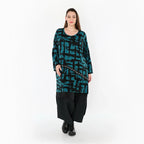 AKH Fashion 7126 Grande chemise, pétrole-noir