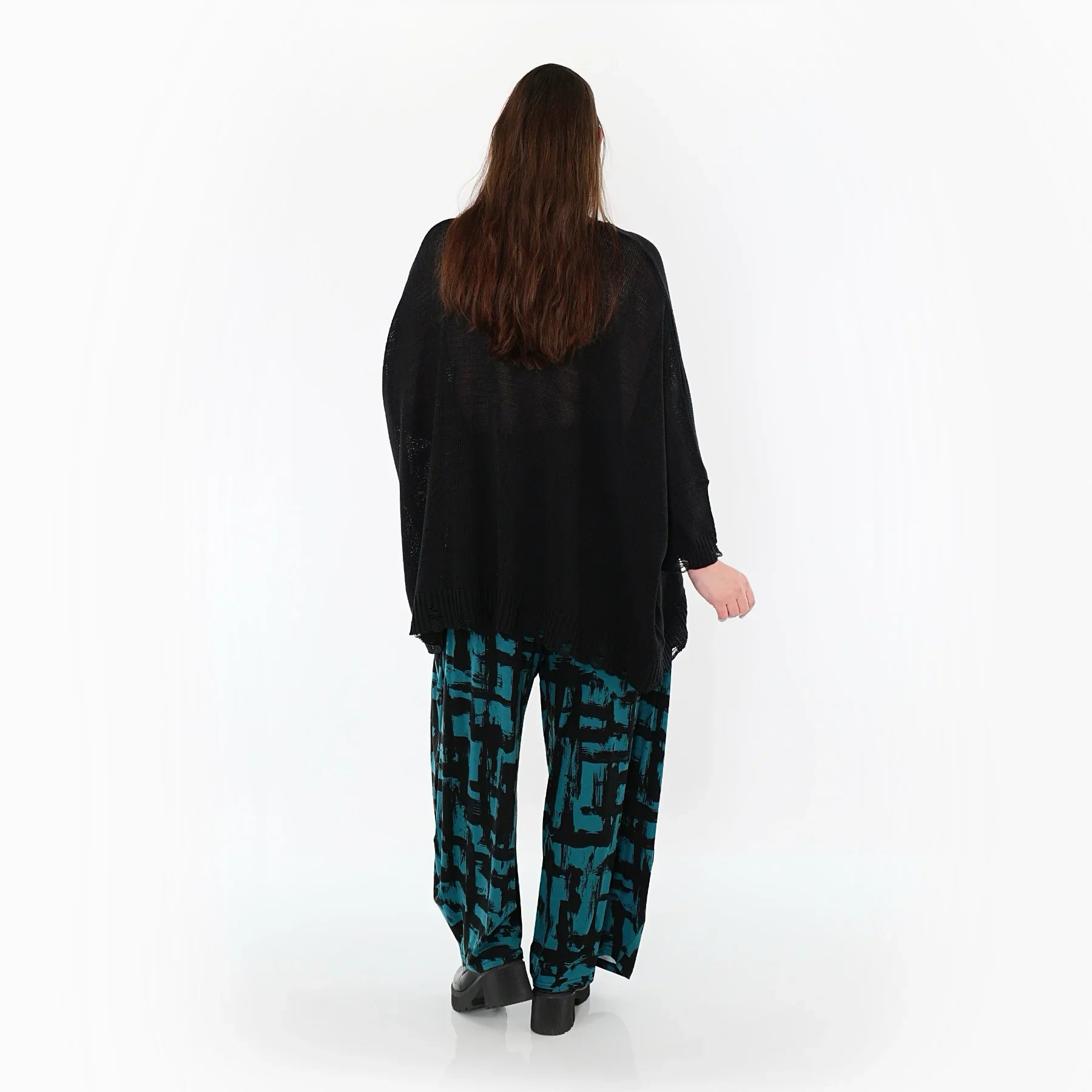 AKH Fashion 8069 Pantalon, Pétrole-Noir